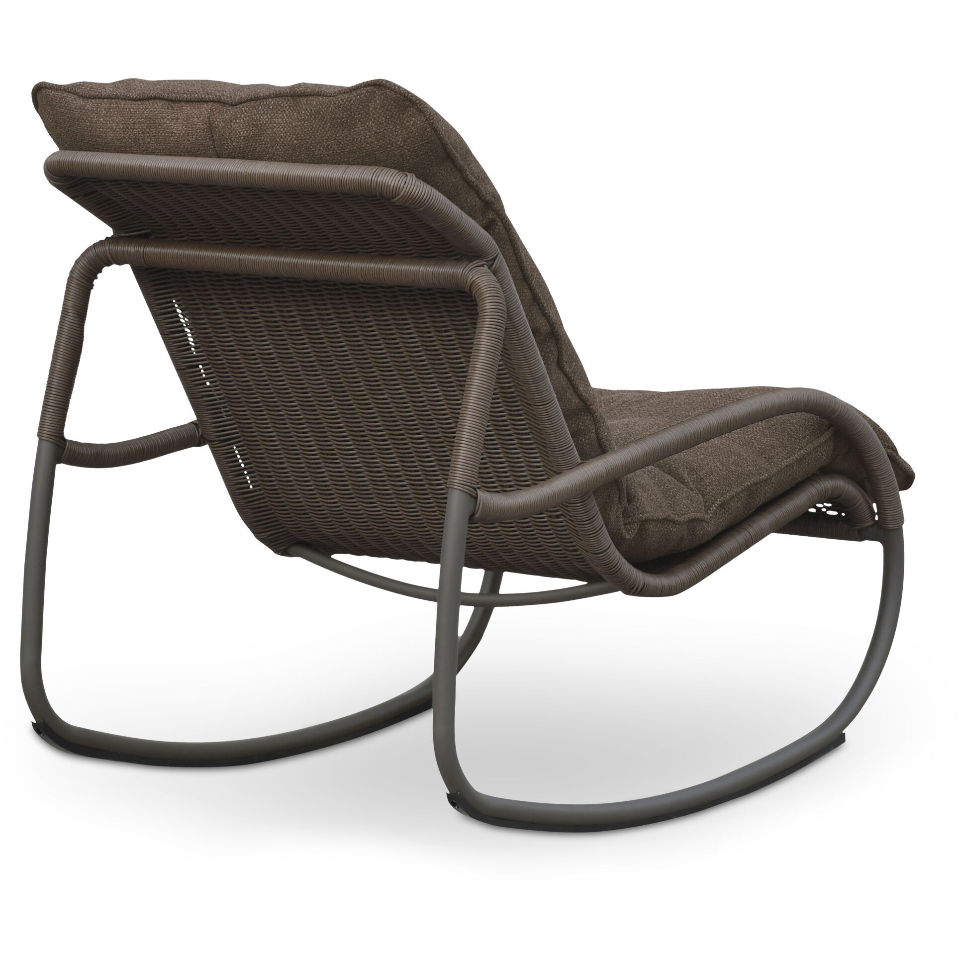 Lyra Brown Outdoor Rocking Chair, King